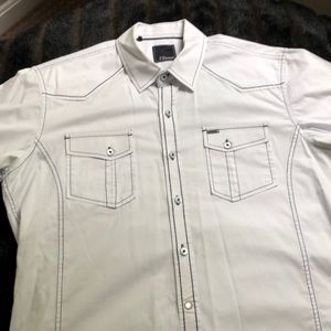 7 Diamonds short sleeve button up shirt